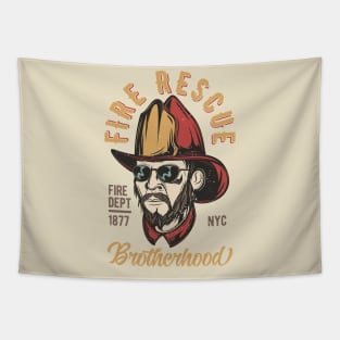 Fire Rescue Brotherhood Tapestry