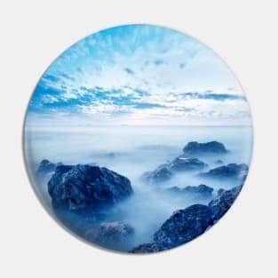 Fog Over the Ocean Pin