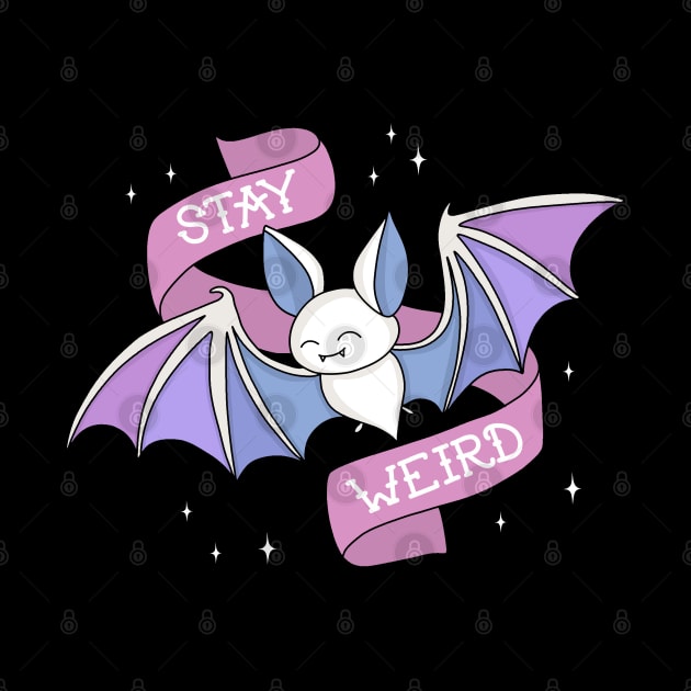 Pastel Goth Bat by valentinahramov