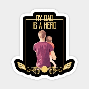 My dad is hero don't forget him Santa Christmas shirt holiday gift stickers Magnet