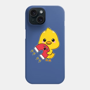 Chick Magnet - Cute Kawaii Chicken and Magnet Pun Phone Case