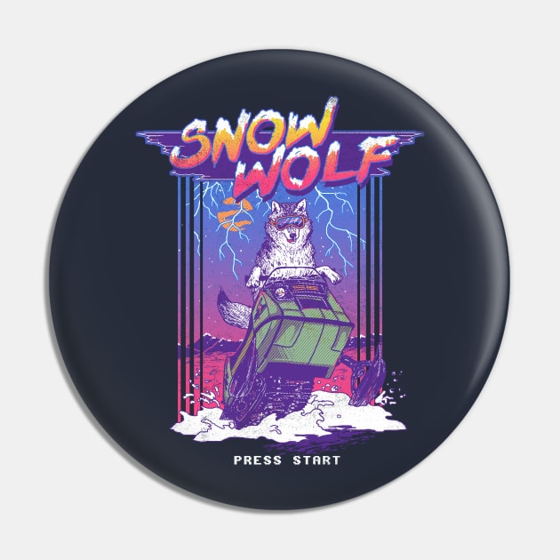 Snow Wolf Pin by Hillary White Rabbit