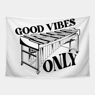 Vintage Good Vibes Only // Funny Vibraphone Player // Retro High School Marching Band Tapestry