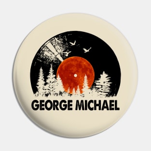 George Name Record Music Forest Gift Pin