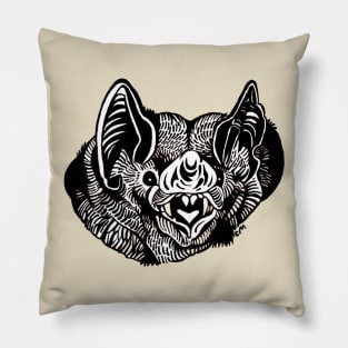 Bat Face Pillow