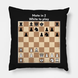 Chess puzzle. Mate in 2. White to play Pillow