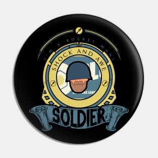 Soldier - Blue Team Pin