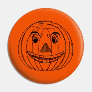 Halloween Pumpkin Face Jack-O'-Lantern Pin