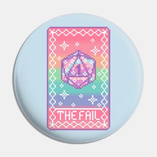 Dungeons and Dragons Tarot Card Pin