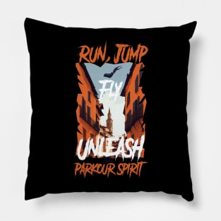 Run, Jump, Fly: Unleash the Parkour Spirit Pillow