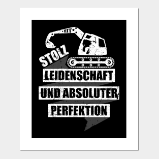 Baggerfahrer Lustig Posters And Art Prints Teepublic