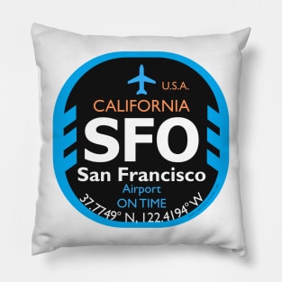 SFO aviation code Pillow