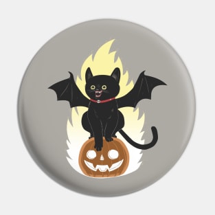 Cat Bat Pin