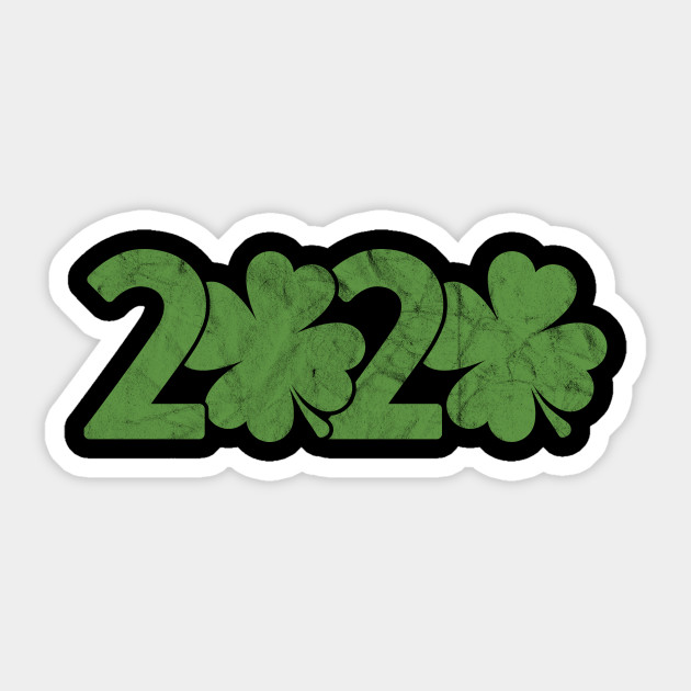 Vintage 2020 Year with Shamrock Gift Irish St Patrick's ...