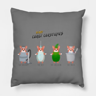 Scary Corgi Costumes Pillow