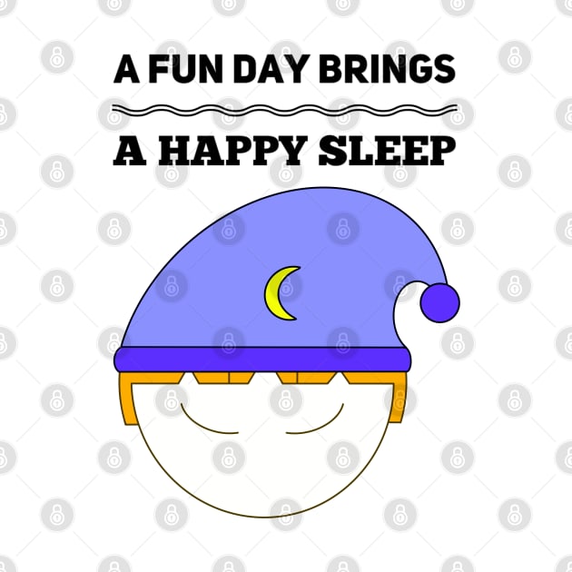 A Fun Day Brings A Happy Sleep Boy Satisfaction Sleep Management by Wesolution Studios