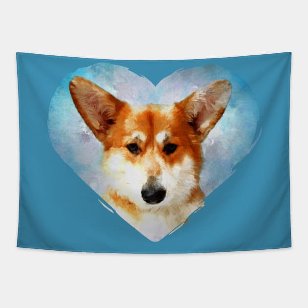 Welsh Corgi Tapestry by Nartissima