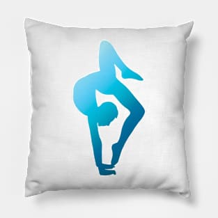 An acrobat doing a stag ring Pillow