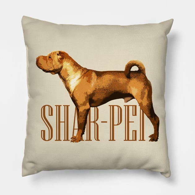 Shar-Pei Pillow by Nartissima