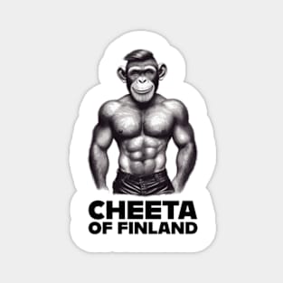 Cheeta of Finland LGBT gift based on the Tarzan Magnet