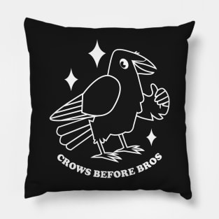 Crows before Bros Pillow