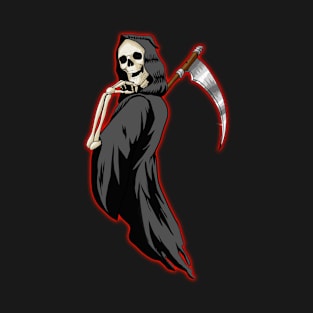 Skeleton Grim Reaper Halloween T-Shirt