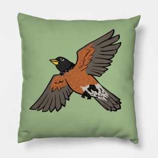 Bowtie Robin Pillow