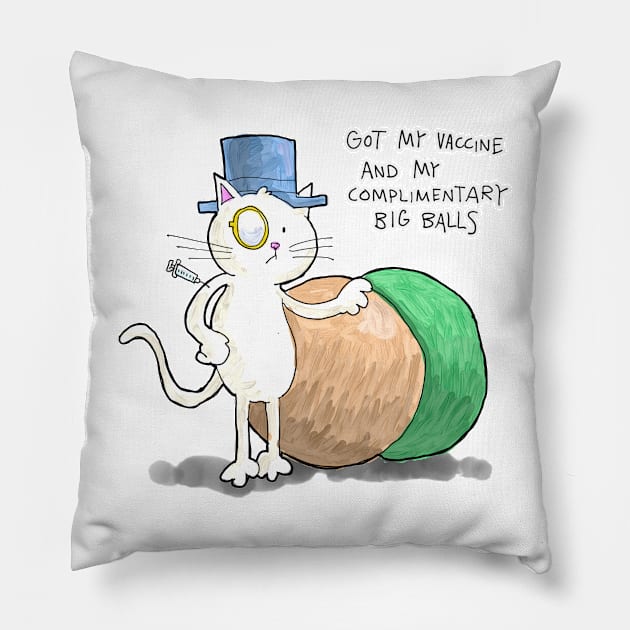 Dapper Cat - Complimentary Pillow by johnnybuzt