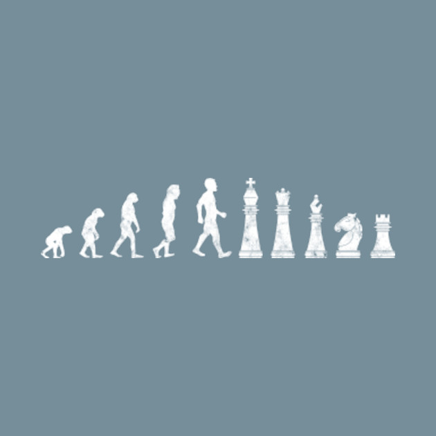 Disover Humor Evolution Chess Chess Piece - Chess - T-Shirt