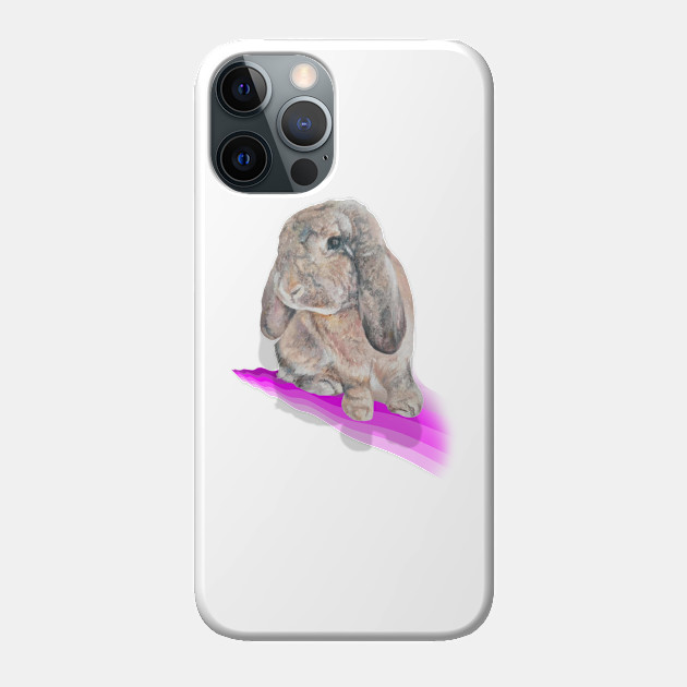 Gorgeous painting of a French lop bunny! - Rabbit - Phone Case