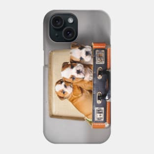 English bulldog puppies Phone Case