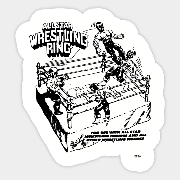 All Star Wrestling Ring! - Wrestling - Sticker