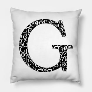 G Filled - Typography Pillow