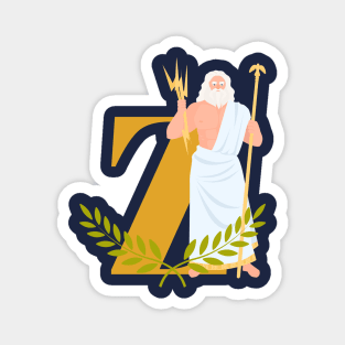 Command the heavens, wield the thunder - Embrace the strength of Zeus Magnet