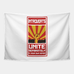 Introverts Unite Poster Tapestry