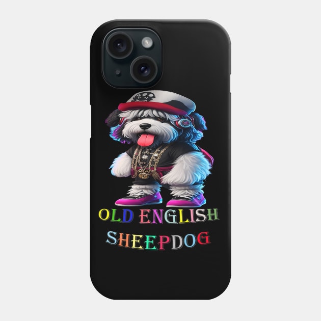 Cute old English Sheepdog Phone Case by H.M