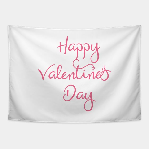 Happy Valentine's Day Tapestry by JevLavigne