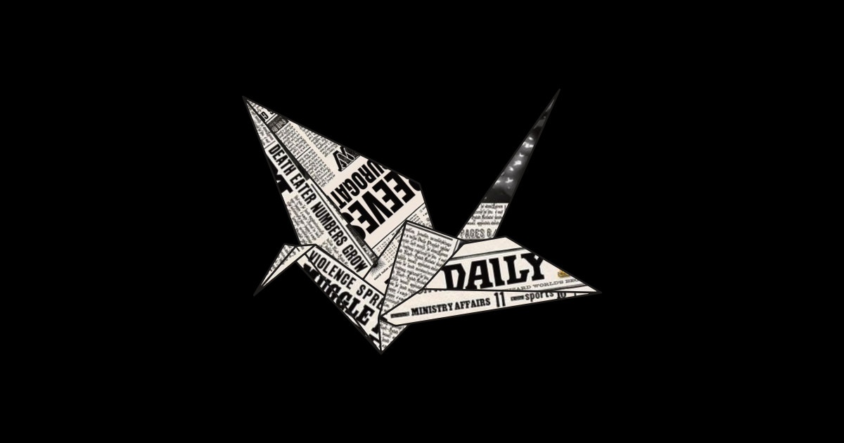Paper Crane - Daily Prophet - Manacled - Sticker | TeePublic