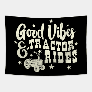 Good Vibes & Tractor Rides Tapestry