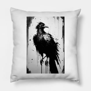 Inky Vulture Pillow