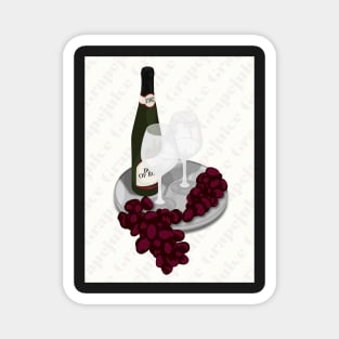 Bottle Of Rouge 1982 | Grapejuice Magnet