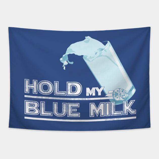 Blue Milk Tapestry by hoogiesart