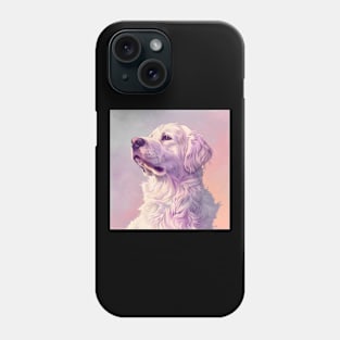 Retro Kuvasz: Pastel Pup Revival Phone Case