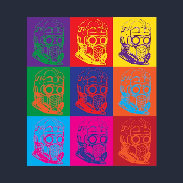 Star Lord Guardians of the Galaxy Andy Warhol Style by Rebus28