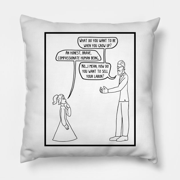 What do you want to be when you grow up? Pillow by ExistentialComics