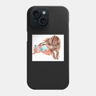 A Vizsla Puppy With Friend Phone Case