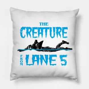 Creature From Lane 5 Swimming Pillow