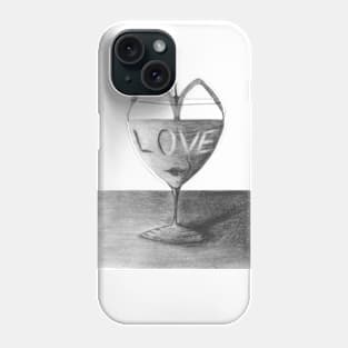 Glass of love Phone Case