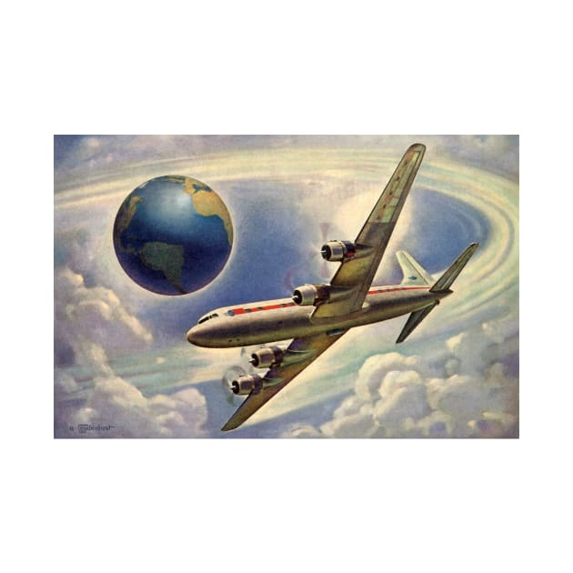 Vintage Airplane by MasterpieceCafe