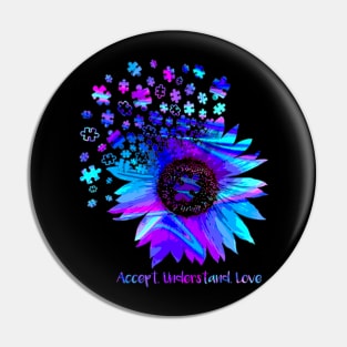 Understand accept autism sunflower autism mom awar Pin